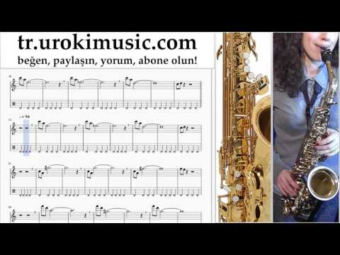 Saksafon tenor dersleri Mission Impossible - Theme Notalar Eğitim Bölüm#2 um-i723