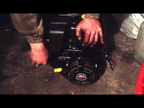 Первый запуск двигателя Lifan 190FD нового образца