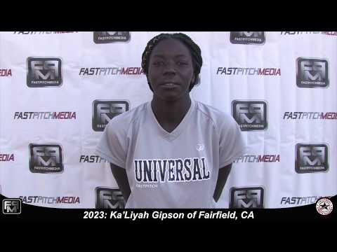 2023 Ka'Liyah Gipson Slapper Outfield Softball Skills Video - Universal Faulstich