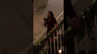 Chiara singing All I want for Christmas is you