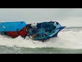 Cyclone Moment Indian Fishing Boat Kerala Fishing Boat