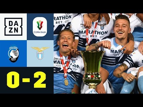 Lazio gewinnt Pokalfinale spät: Atalanta Bergamo - Lazio Rom 0:2 | Coppa Italia | DAZN Highlights