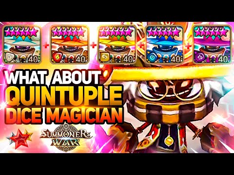 WTF DICE MAGICIAN TEAM SHOCKS ENEMIES in Summoners War