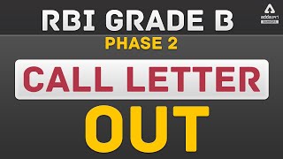 RBI Grade B 2021 | Phase 2 | Call Letter Out | Adda247