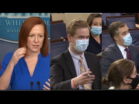 Reporter: ' it was Operation Warp Speed...under the former President' at Psaki Briefing