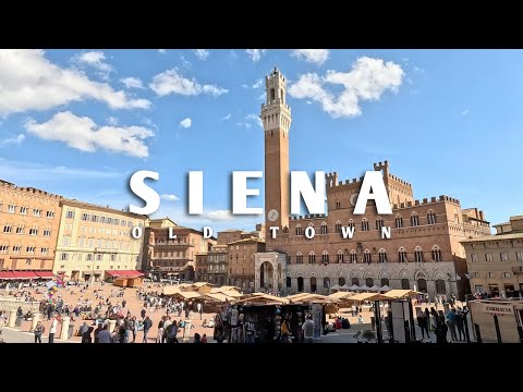 Siena, Italy walking tour 2023 - 4K - 60fps