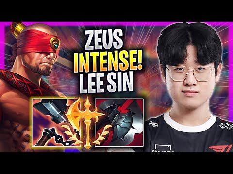 ZEUS INTENSE GAME WITH LEE SIN! - T1 Zeus Plays Lee Sin TOP vs Jayce! | Season 2023