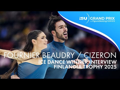 Going for Gold! | Fournier Beaudry / Cizeron (FRA) | Ice Dance Winner Interview | Finlandia Trophy
