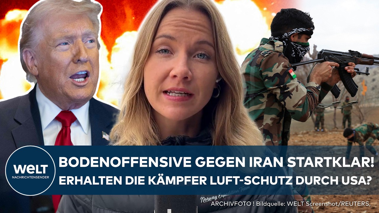 KRIEG GEGEN IRAN: Kurdische Bodenoffensive startklar - Geben die USA den Kämpfern Luftschutz?