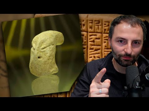 Descubren el ROSTRO de un Dios Sumerio Anunnaki en una Estatua con forma Reptiliana