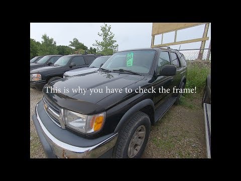 The Frame is completely rusted out on this 3rd gen 4runner!