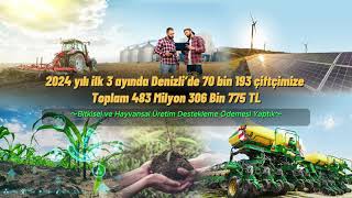 Denizli’de Tarım ve Orman Bakanlığı koordinesinde 2024 yılı ilk 3 ayın