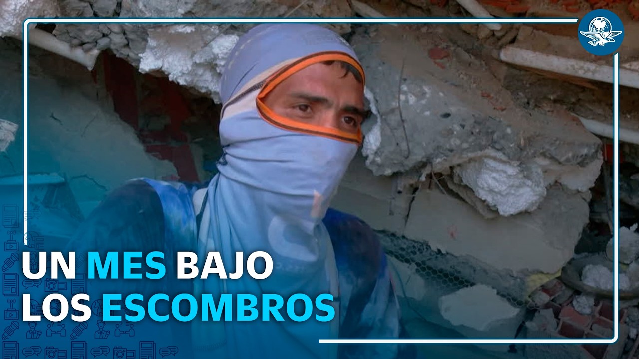 Sobrevivientes buscan entre escombros a sus familiares en Venezuela