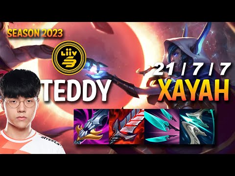 LSB Teddy XAYAH vs APHELIOS ADC - KR Ranked