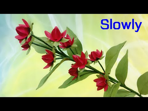 ABC TV | How To Make Easy Paper Flower With Shape Punch (Slowly) - Craft Tutorial