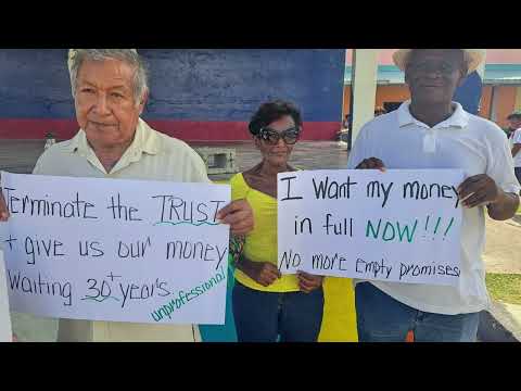 Retired Public Officers Protest Across Belize Over Frozen Trust Fund