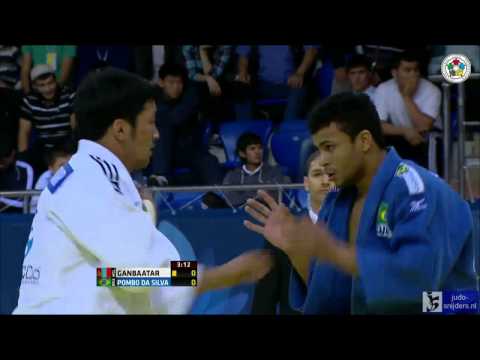 Judo 2013 Grand Prix Almaty: Ganbaatar (MGL) - Pombo da Silva (BRA) [-73kg] semi-final