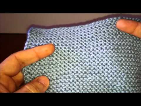 Garter Stitch Pattern - Left Handed