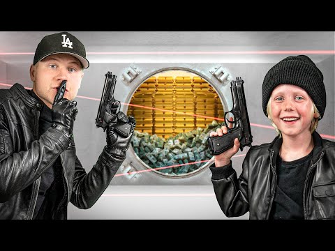 Een Bank Overvallen Met een 6-Jarige (en hij denkt dat het echt is) | Kalvijn