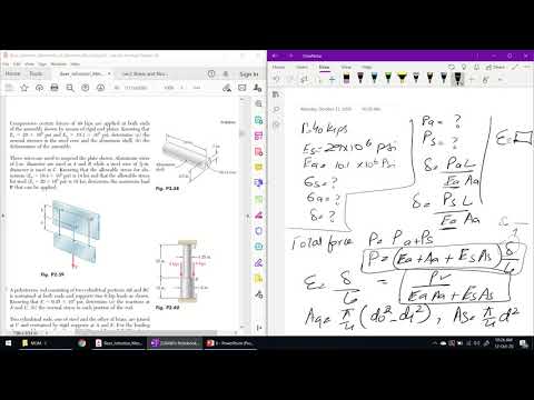 32 - Problem 2.38  - Intro to Normal Strain | Chapter 02 | Mechanics Materials by Beer and Johnston