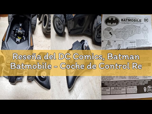 Vídeo relacionado con DC Comics, Batman Batmobile - Coche de Control Remoto, fácil de Conducir, Compatible con Figuras de Batman, Juguetes para niños y niñas de 4 años en adelante