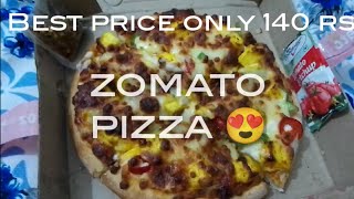 zomato pizza | zomato pizza review | zomato pizza unboxing | zomato pizza offer #zomato