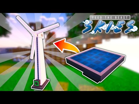 Wind & Solar Energy with Mekanism! | FTB Skies - Ep4