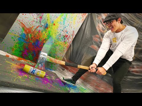 Painting With Spray Can Explosions! Video