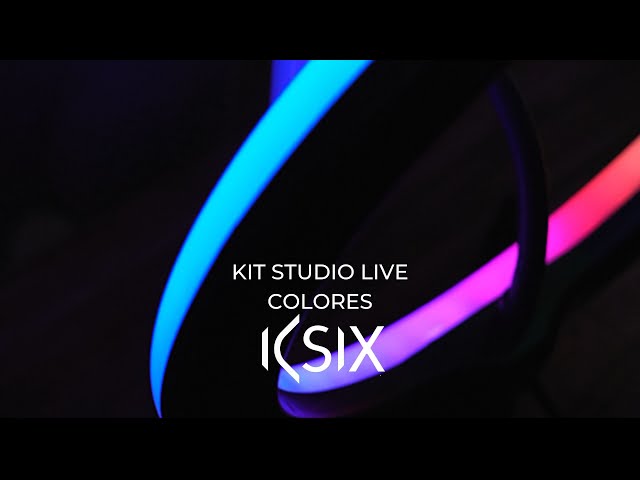 Ksix Kit Studio Live Colores Aro de Luz con Trípode para Smartphone video
