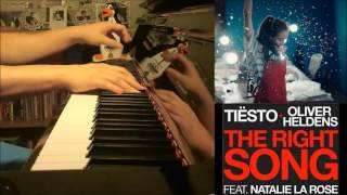 Tiësto, Oliver Heldens - The Right Song (Wombass) ft. Natalie La Rose (Piano Cover by Amosdoll)