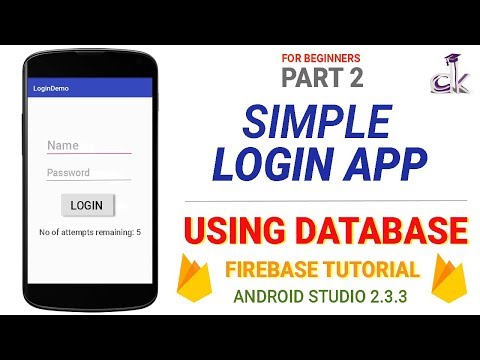 Simple Login App using Database Tutorial - User Registration (PART 2)