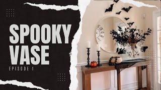 SERIES 1: HALLOWEEN VASE FLOWER ARRANGEMENT/ TIPS / HALLOWEEN DECOR/ SPOOKY SEASON #homedecorideas