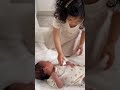 Baby Sister Takes Care Of Baby Brother ️ Shorts Baby Love