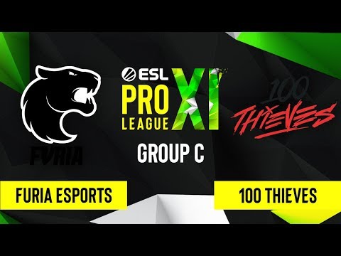 CS:GO - FURIA Esports vs. 100 Thieves [Mirage] Map 1 - ESL Pro League Season 11 - Group C