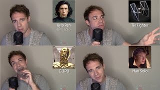 STAR WARS IMPRESSIONS! (Vader, Solo, Finn, Kylo Ren) video