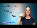 How to Sign Yes and No ASL