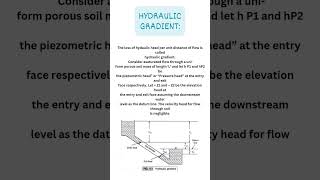Hydraulic gradient/#civilengineering
