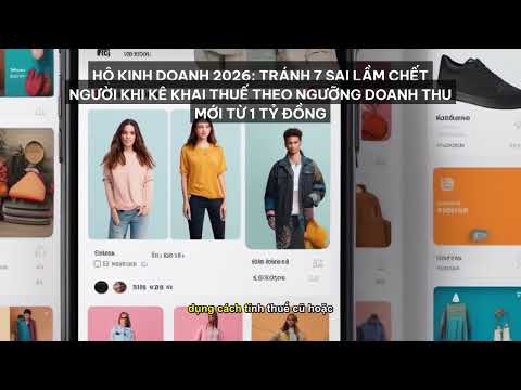 Hộ Kinh Doanh 2026: Tránh 7 Sai Lầm Chết Người Khi Kê Khai Thuế Theo Ngưỡng Doanh ... [Tóm Tắt]