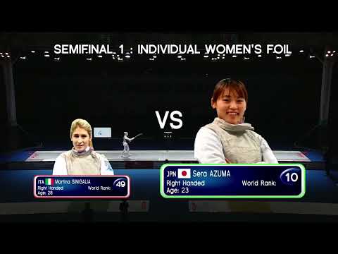 Azuma Jap vs Sinigalia ITA - BUSAN Foil Grand Prix 2023 - SemiFinals
