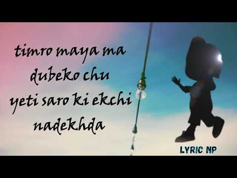 komal tyo timro badanma||Sabi Rae🌼🥀lyric vedio/