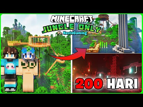 Vania Delicia - 200 Days in Minecraft but Jungle ONLY ( ft. @NevinGamingYT ) 🍃🍃