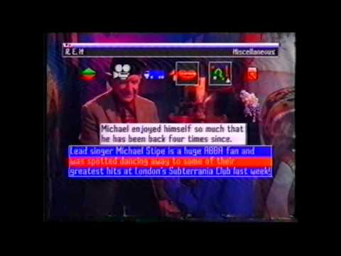 R.E.M. 1991-05 - 'The Chart Show', ITV, UK ('Shiny Happy People' charting at #5 - with info)