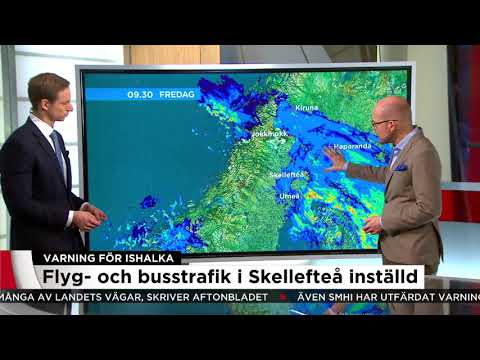 Vår meteorolog om halkan på vägarna framöver - Nyheterna (TV4)