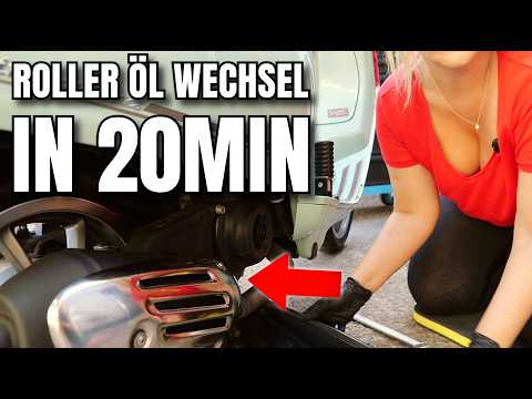 ÖL-WECHSEL beim Motorroller in 20 MIN - VESPA Primavera 50 I JuSteffi