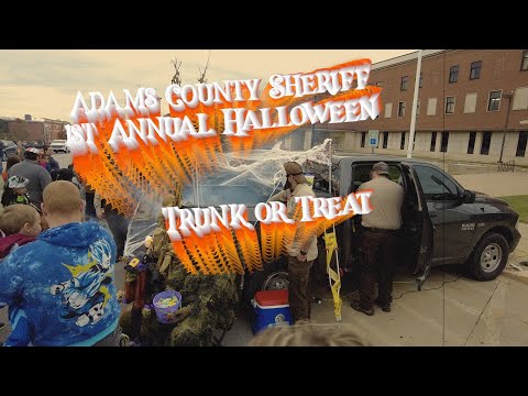 Adams County IL Sheriff Dept. Halloween Trunk or Treat | Quincy, IL 10/27/2021
