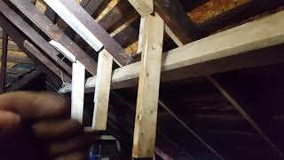 Repairing Broken Rafters And Removing Bowing