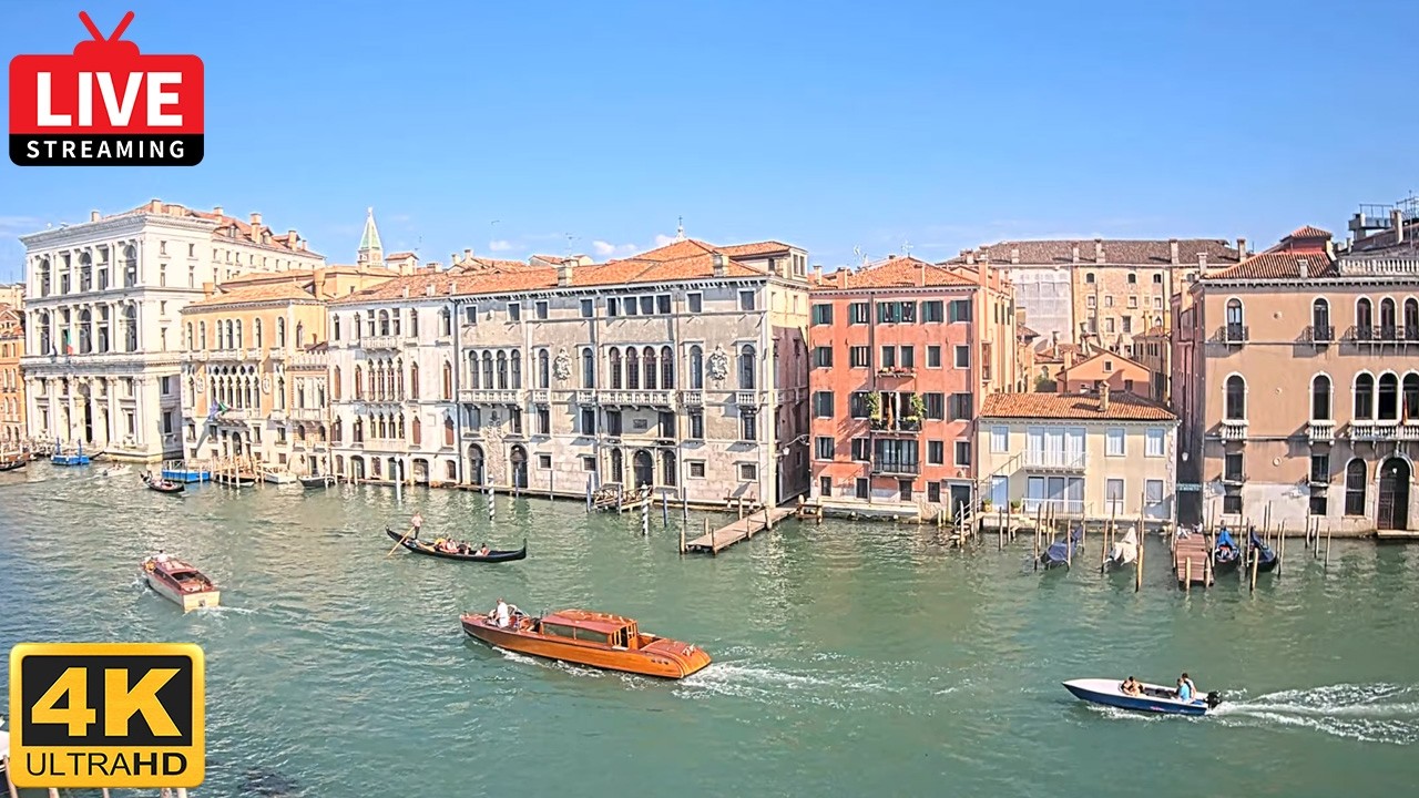 Live webcam view of Grand Canal from Ca' Angeli