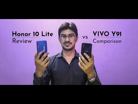 Honor 10 Lite Review and Comparison with Vivo Y91 Video