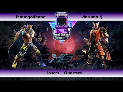 Flynn's Arcade 082 Losers Quarters - femtogodhand (King) Vs daruma :) (Heihachi) Tekken 7 Tournament