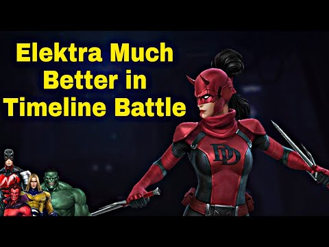 Elektra T3 Timeline Battle Guide With Uniform - Marvel Future Fight